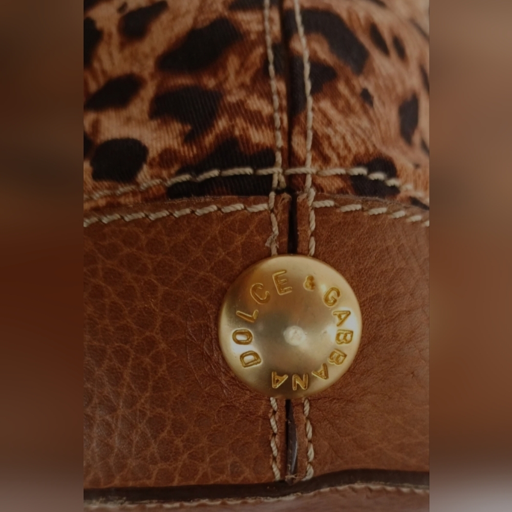 DOLCE & GABBANA Animal Print Leather Bag - Picture 2 of 7